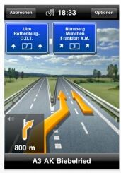 Navigon iphone Screenshot