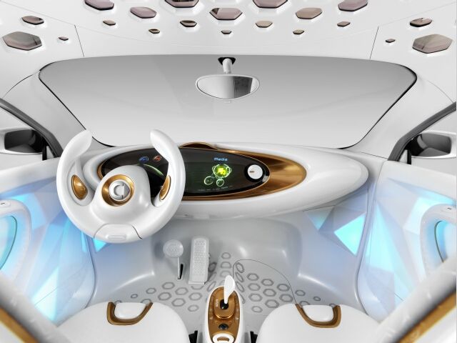 Futuristisches und innovatives Design im Innenraum des smart forvision