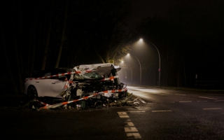 Unfall bei Nacht