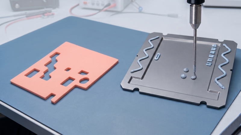 Gap Filler schließen variable Spalte zwischen elektronischen Bauteilen und Kühlkörper und verbessern dadurch den Wärmeübergang.